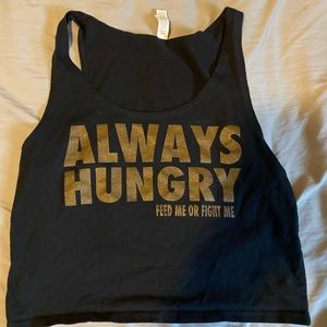 ‘Always hungry’ crop top